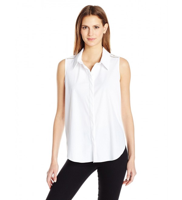 Women's Ava Button Down - White - CT12MZS16EB