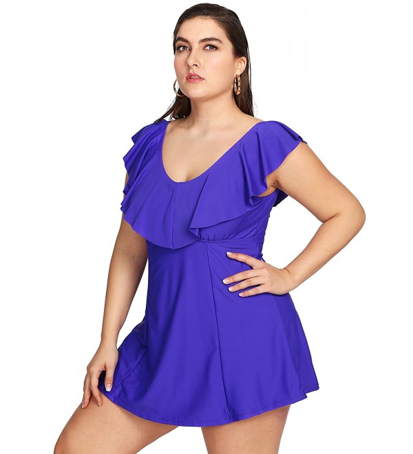 SweatyRocks Swimwear Flounce Falbala Slimming