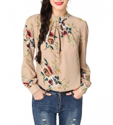 Abollria Womens Flower Sleeve Chiffon