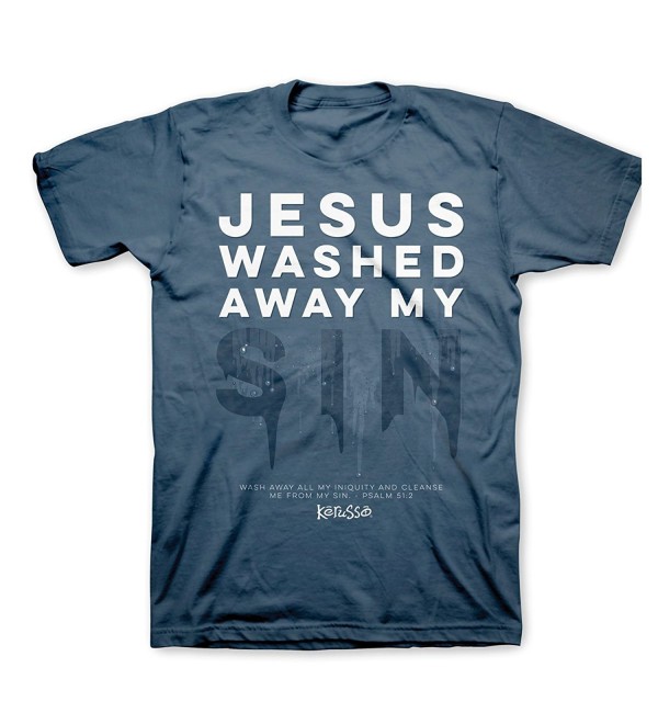 Jesus Washed T Shirt XX Large Slate