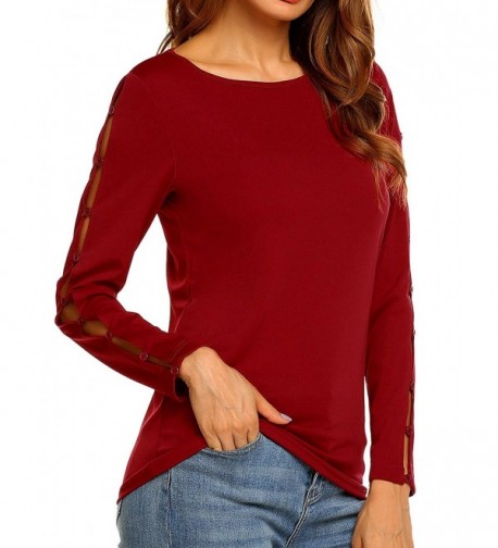 Womens Sleeve Shirts Shoulder Blouses