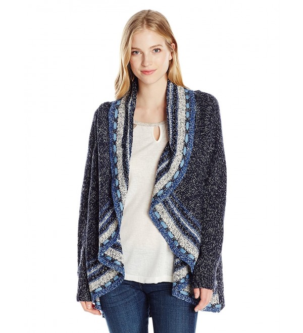 Miss Me Womens Drape Cardigan