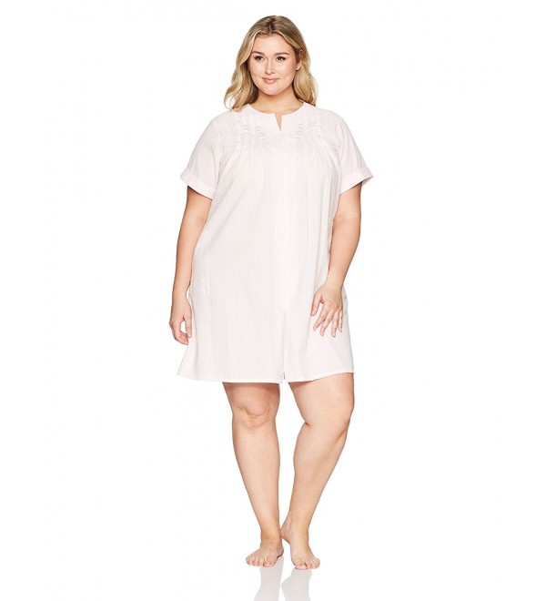 Miss Elaine Womens Seersucker Short