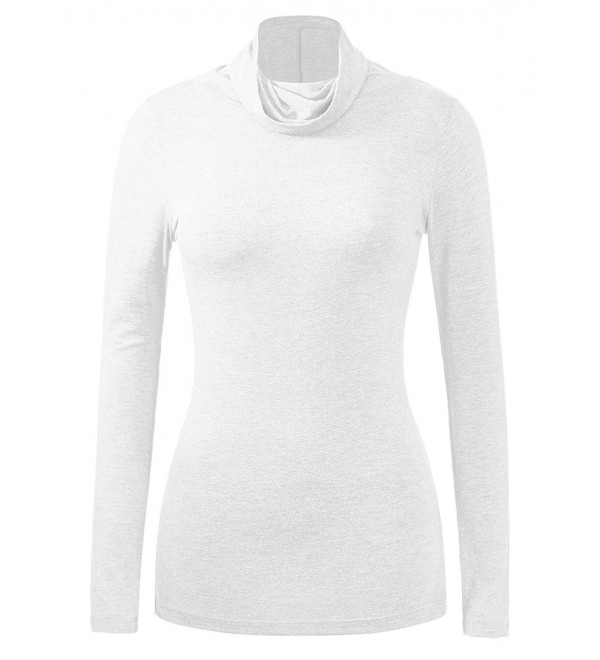 Womens Lightweight Long Sleeve Turtleneck Top Pullover(3 styles- S-3X ...