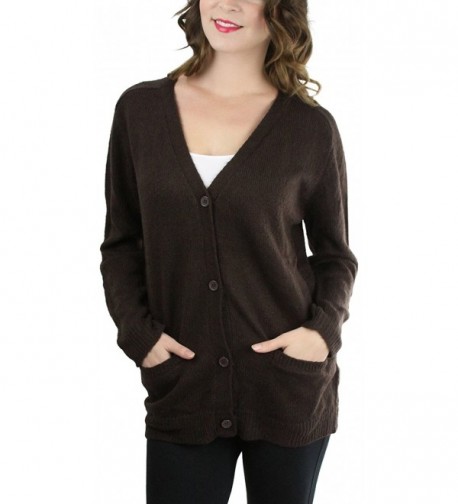 ToBeInStyle Womens V Neck Knitted Cardigan