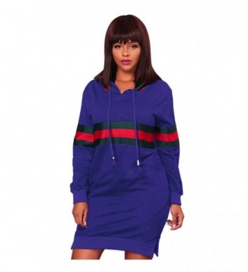 Dreamparis Womens Pullover Striped Sweatshirt