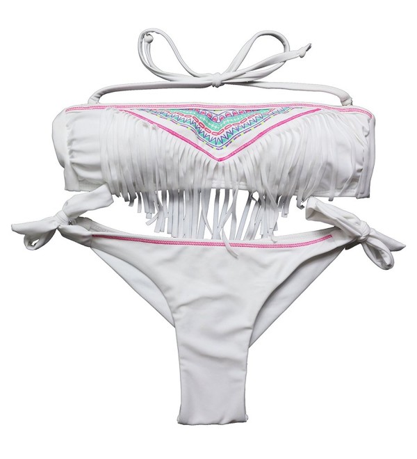 Womens Tassels Bikini Brazilian Swimwear