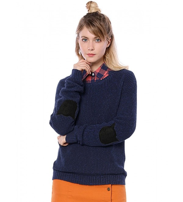 Allegra Womens Shoulder Elbow Sweater