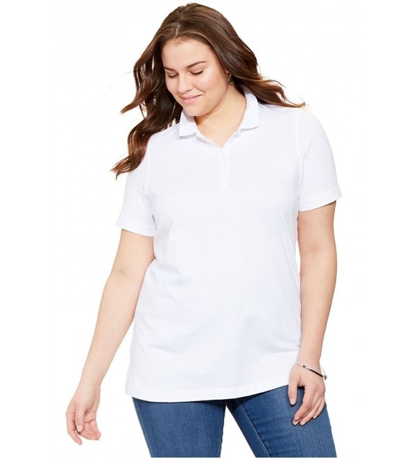 Womens Short Sleeve Perfect White