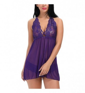 Babydoll Backless Sleeveless Lingerie Sleepwear