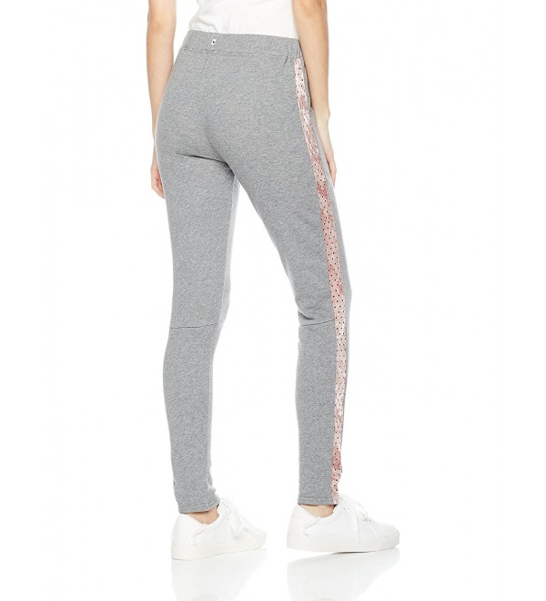 Young Women's French Terry Legging With Perforated Velour Taping On ...