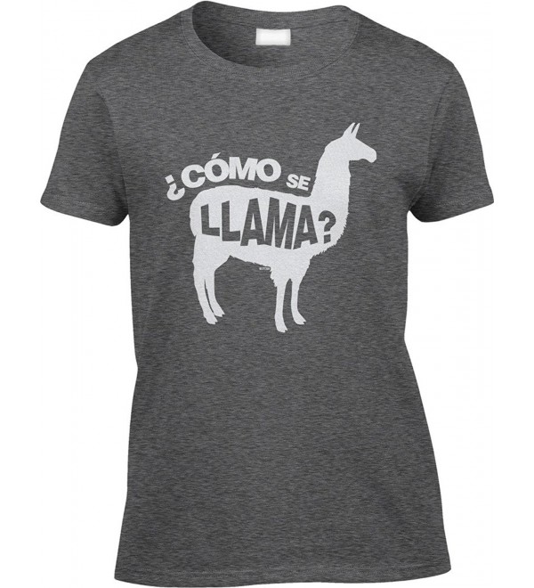 Womens/Ladies T-shirt Como Se Llama - Pun Funny Humor Joke - Dark ...