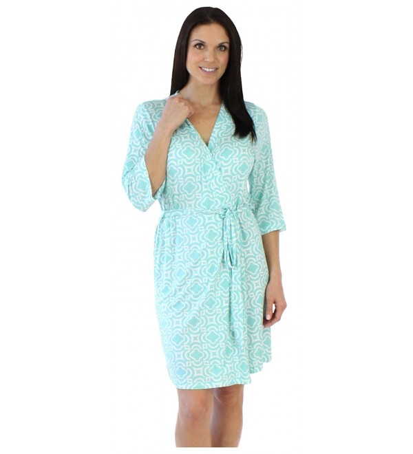 bSoft Teal Mosiac Robe BSBJ1840 1056 L