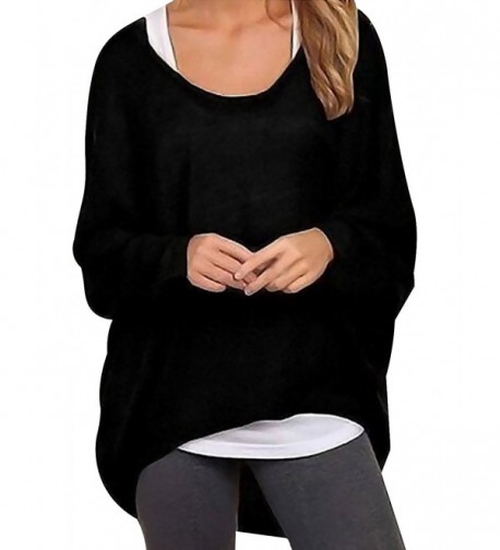 Oryer Oversized Shoulder Batwing Pullover