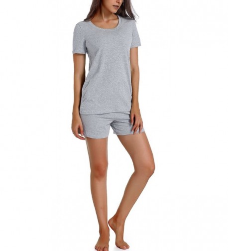 Chamllymers Womens V Neck Sleepwear Cotton