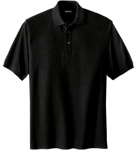 Mens Classic Polo Shirts in 36 Colors and Sizes: XS-10XL - Black ...