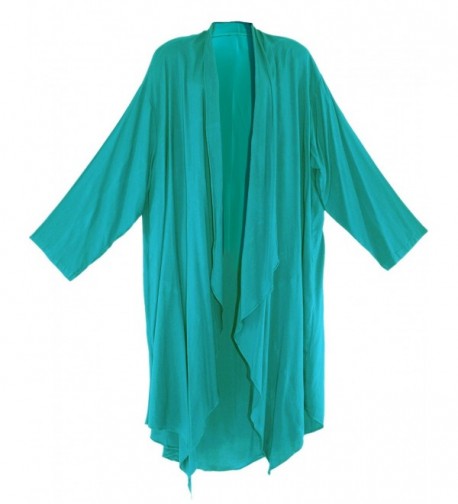 Beautybatik Turquoise Sleeve Cardigan Duster