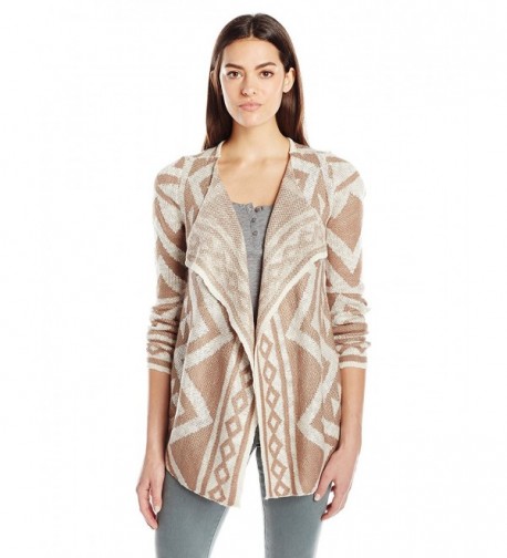 OneWorld Womens Sleeve Cardigan Natural