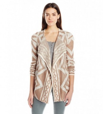 OneWorld Womens Sleeve Cardigan Natural