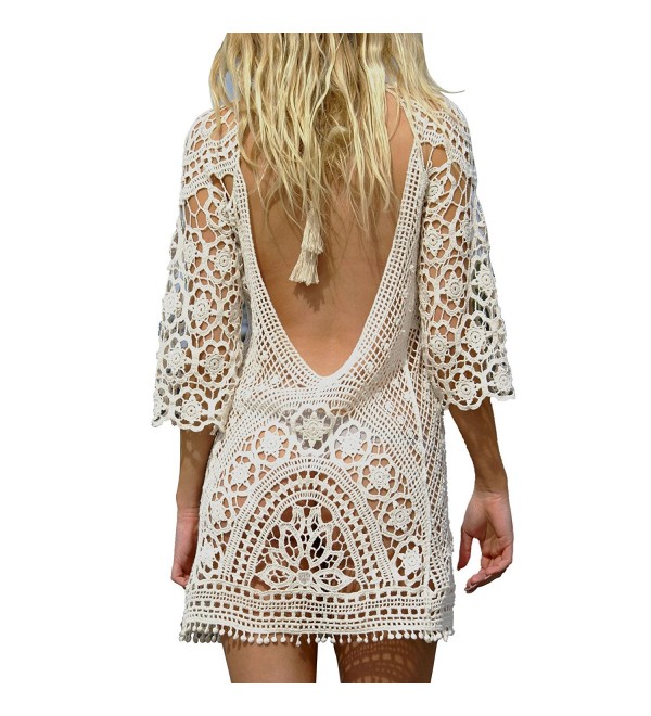 Bathing Backless Crochet Swimsuit Jeasona