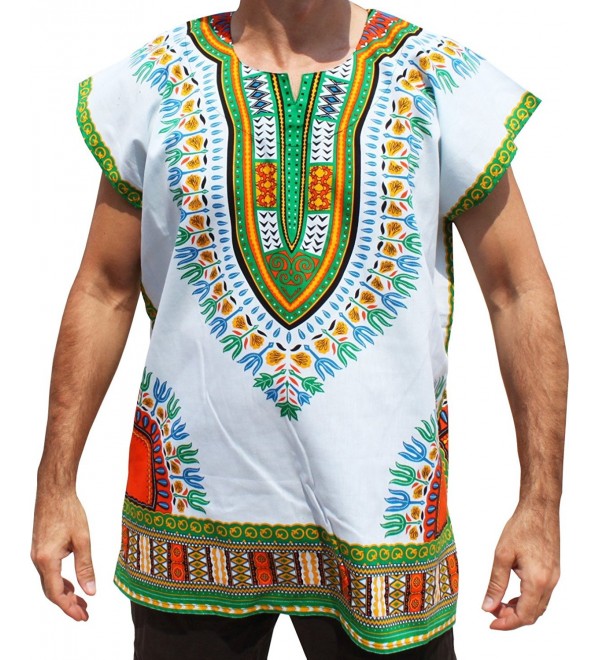 Brand Unisex Bright Cotton Africa Dashiki Afrikan Sleeveless Cap Shirt ...