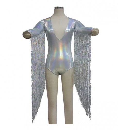 Hippie Festival Holographic Bodysuit Jumpsuit