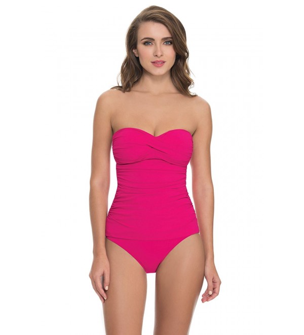 Profile Gottex Bandeau Tankini Raspberry