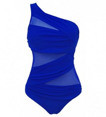 One Piece Plus Size Elegant Inspired Fashion Maillot Mesh Swimsuit ...