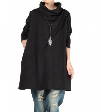 Mordenmiss Cowl Sleeve Dress Black