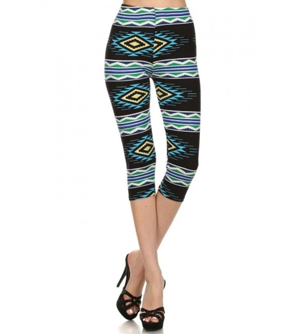 Womens Capri Leggings leggings Geometric