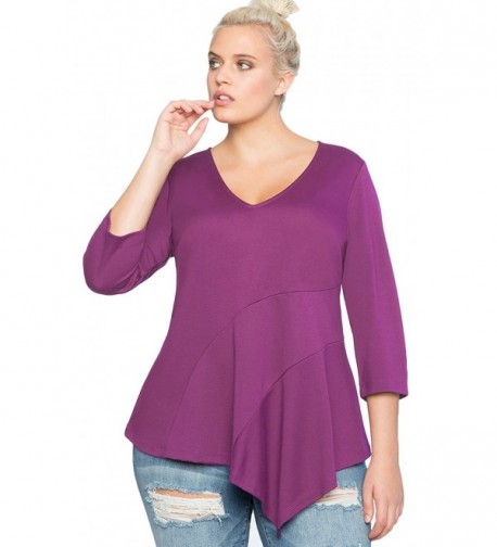 ESPRLIA V Neck Sleeve Slimming T Shirt