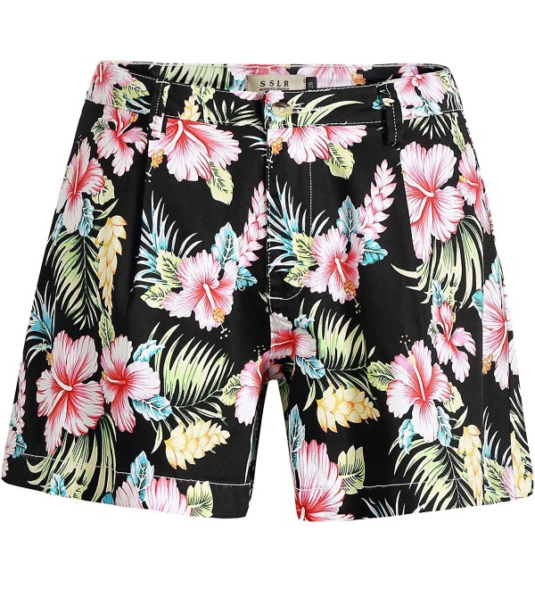 Women's High Waist Ultra Stretch Casual Aloha Hawaiian Beach Shorts ...