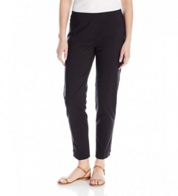 SLIM SATION Womens Capri Pockets Black