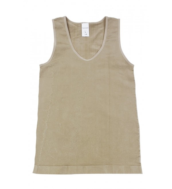 Men's Slimming Trimmer Body Shaper Vest Shirt Tank Top - Beige ...