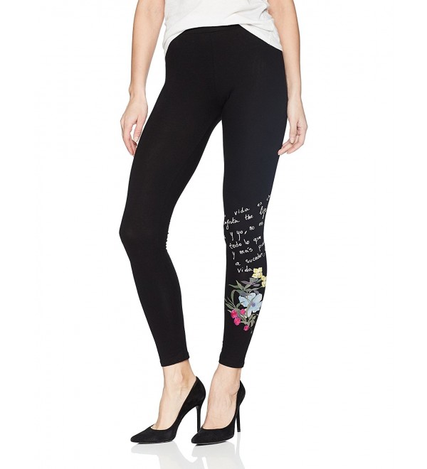 Desigual Womens Parinari Leggings Negro