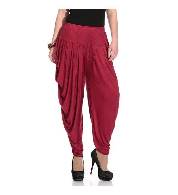 Legis Womens Viscose Dhoti MRN302_Maroon_Free