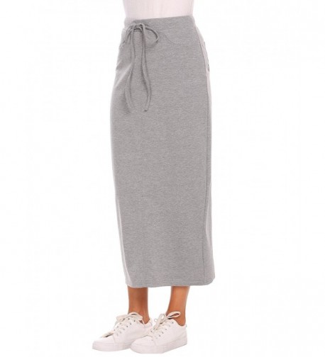 Zeagoo Cotton Elastic Pencil Skirts