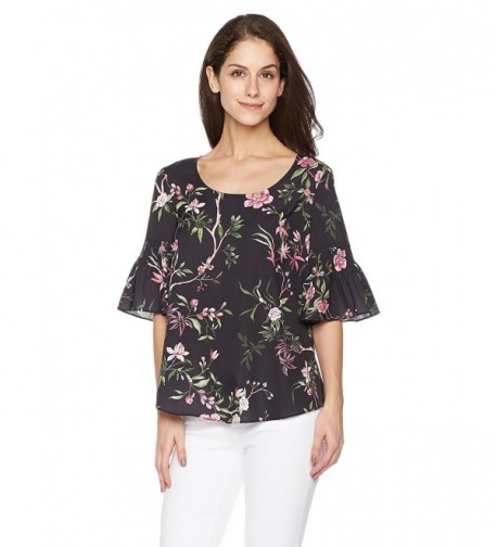 Suite Alice Womens Shirred Sleeve