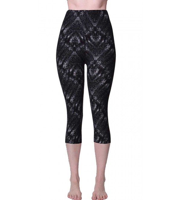 VIV Collection Printed Brushed Capris