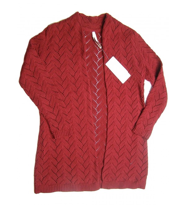 Leo Nicole Womens Sleeve Cardigan