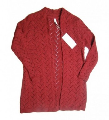 Leo Nicole Womens Sleeve Cardigan