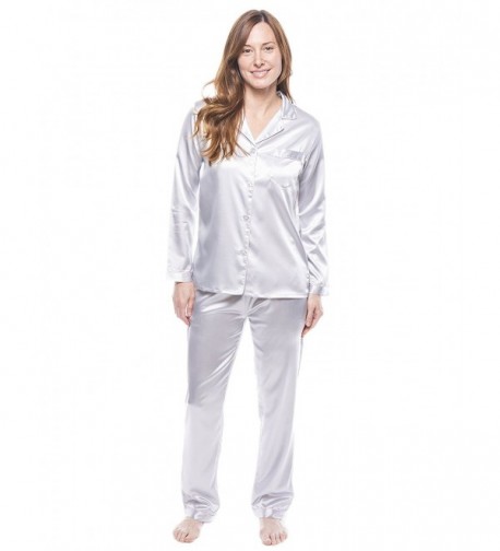 Twin Womens Satin Pajama Sleepwear
