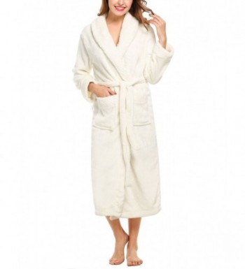 Hotouch Womens Plush Fleece Bathrobe