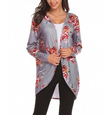 Venena Womens Floral Sleeve Cardigan