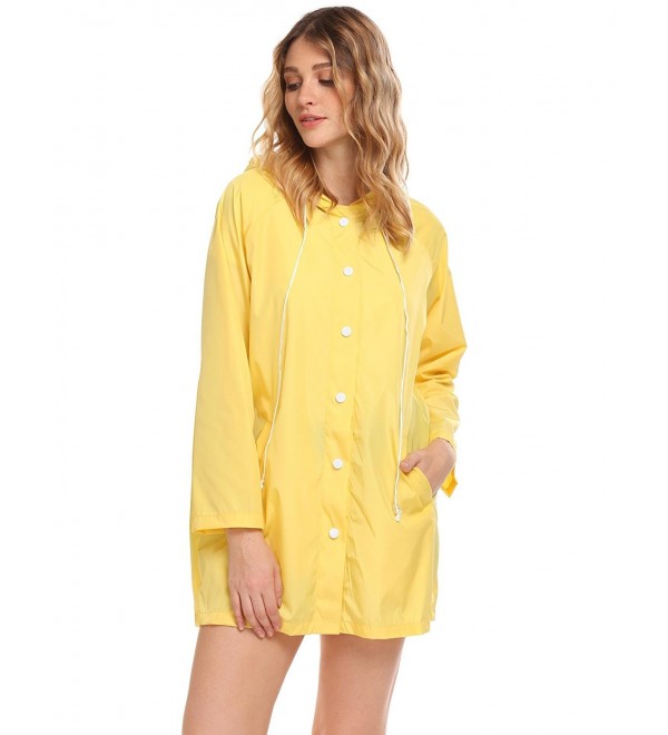 Zeagoo Waterproof Front Zip Lightweight Yellow XXL