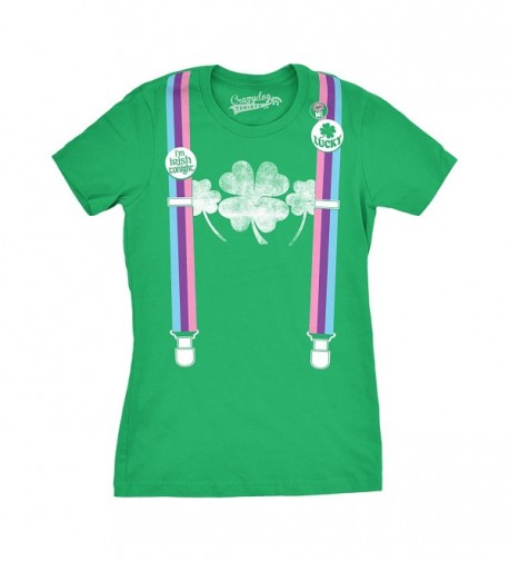 Crazy Dog T Shirts Suspenders Shamrock