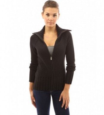 PattyBoutik Womens Collar Sweater Cardigan