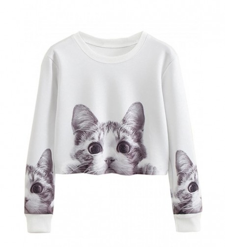 Sleeve Animal Pullover Lightweight Sweatshirt