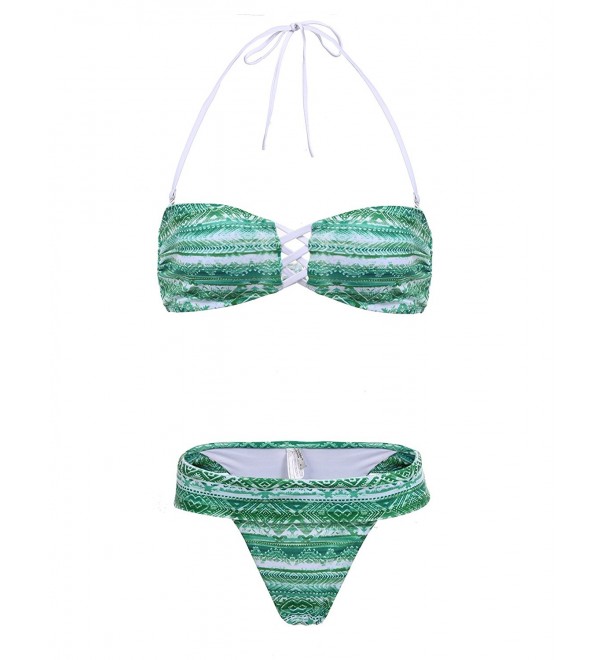 Ekouaer Vintage Bandage Swimwear Swimsuit