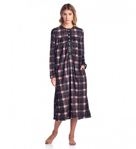 Ashford Brooks Womens Fleece Nightgown